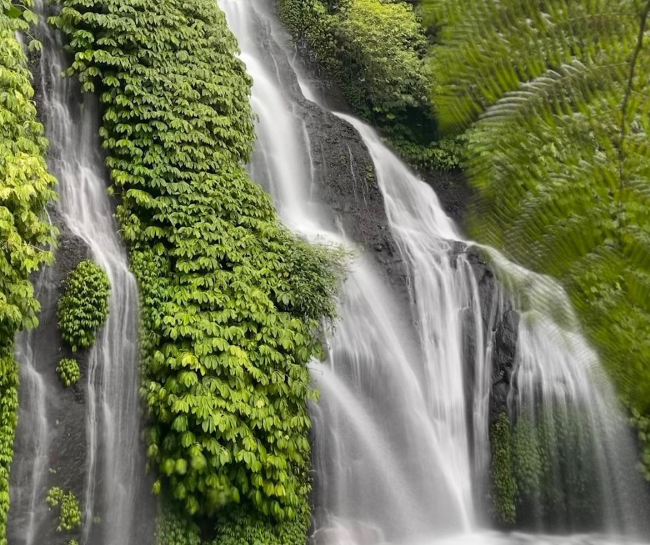 Wunderschöne Landschaft mit Wasserfall auf Bali - Bali Immobilien