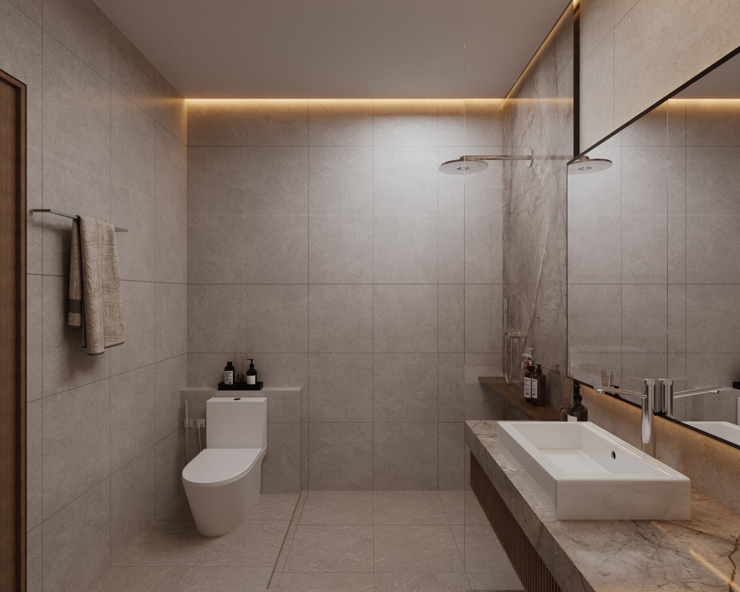 Badezimmer Toilette mit Waschbecken Liva 2.0 - Bali Immobilien