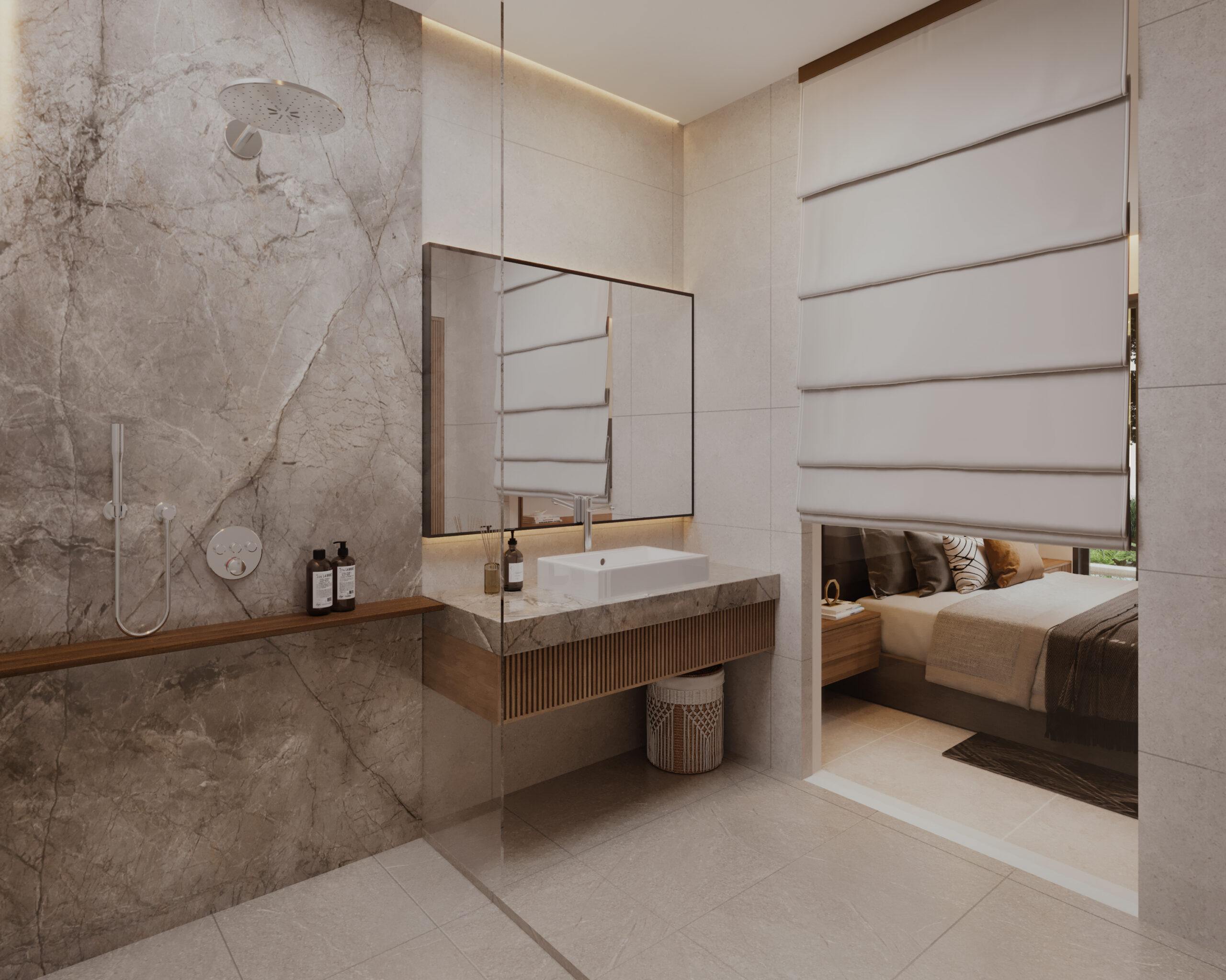 Badezimmer mit Waschbecken Liva 2.0 - Bali Immobilien