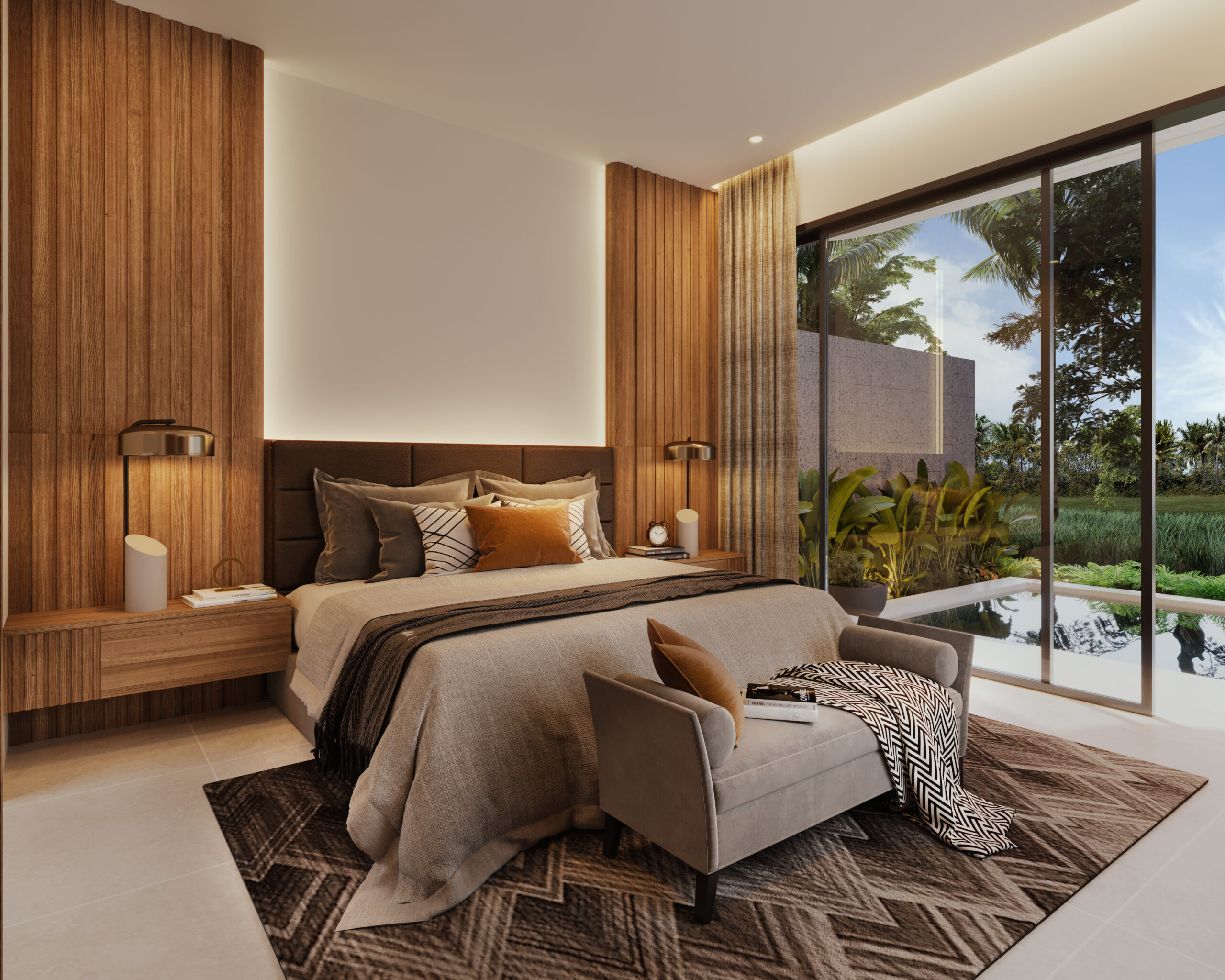 Schlafzimmer Bettansicht Liva 2.0 - Bali Immobilien